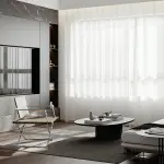 Harp Sunlight Filtering Cooling White Sheer Drapes Lightweight Breathable Custom Curtains | Pleated