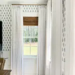 Pinch Pleated Lille Linen Memory Trained Blackout Curtains Natural Modern Custom Drapes